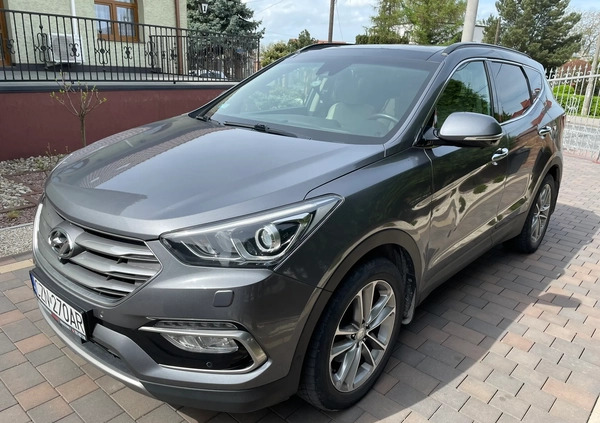 Hyundai Santa Fe cena 86900 przebieg: 155000, rok produkcji 2016 z Barcin małe 79